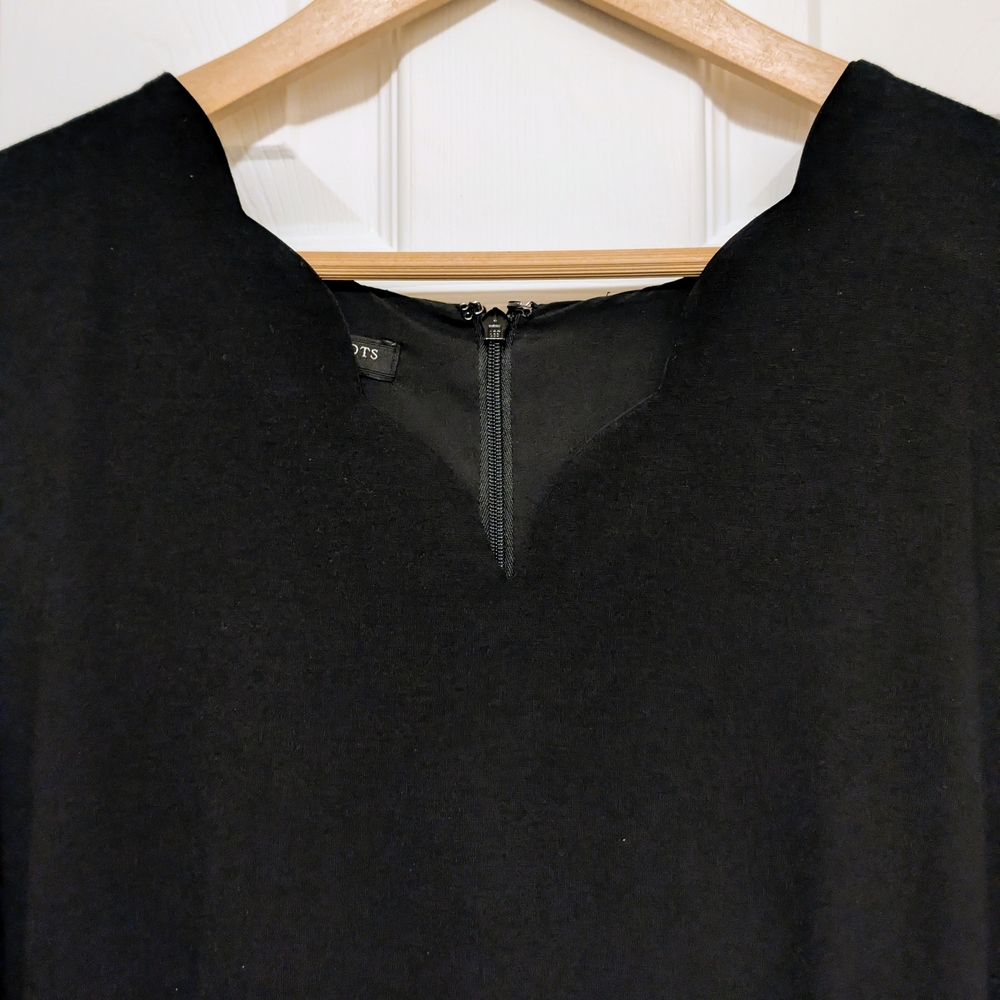 Talbots Classic Black Midi Dress - Picture 3 of 10